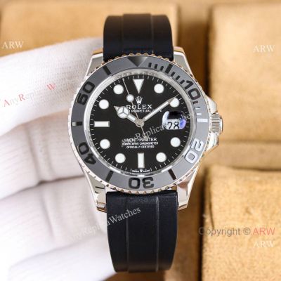 Swiss Quality Copy Rolex Yacht-master 42MM Citizen Stainless Steel Rubber Watch